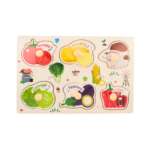 Wooden Cartoon Puzzle Board - vegetables