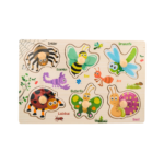 Wooden Puzzle Board - Insects