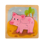 Wooden Puzzle - Pig