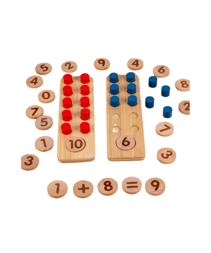 Wooden Number Counting Math Puzzle