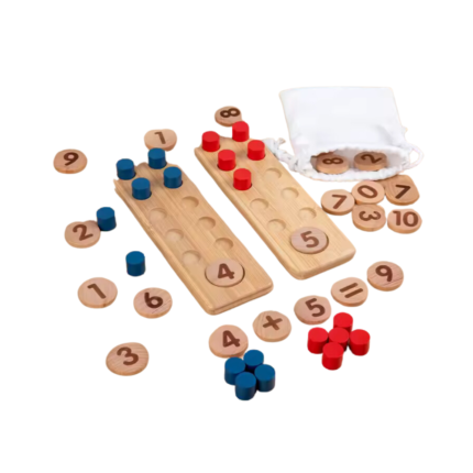 Wooden Number Counting Math Puzzle