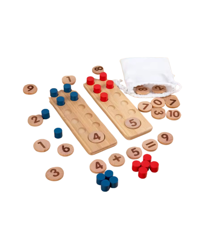 Wooden Number Counting Math Puzzle