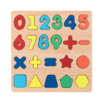 Shapes and Numbers Wooden Jigsaw Puzzle