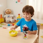 Mickey Mouse Plastic Water Bottle 520 ml - Red