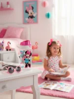 Minnie Mouse Plastic Water Bottle 520 ml - Pink