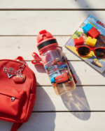 Cars Plastic Water Bottle 350 ml - Red