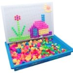 Mushroom Nail Puzzle Mosaic Board Toy - Image 2