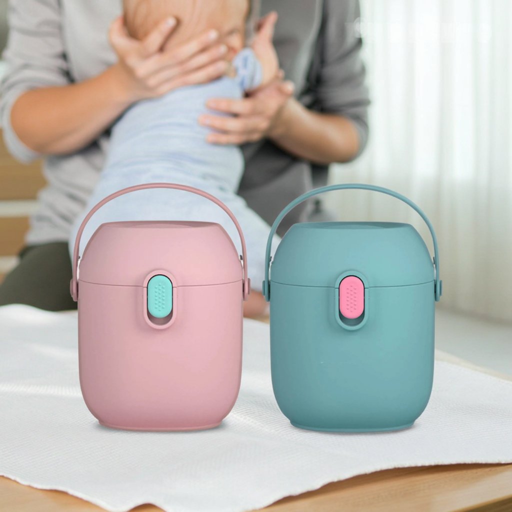 Portable Baby Formula Dispenser with Scoop and Handle Portable Baby Formula Dispenser 450 Milliliter BPA Free - Image 1