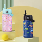 355 ML Stainless Steel Tumbler with Handle and Straw