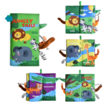 Baby Cloth Book Soft Cartoon Animal Learning - Jungel
