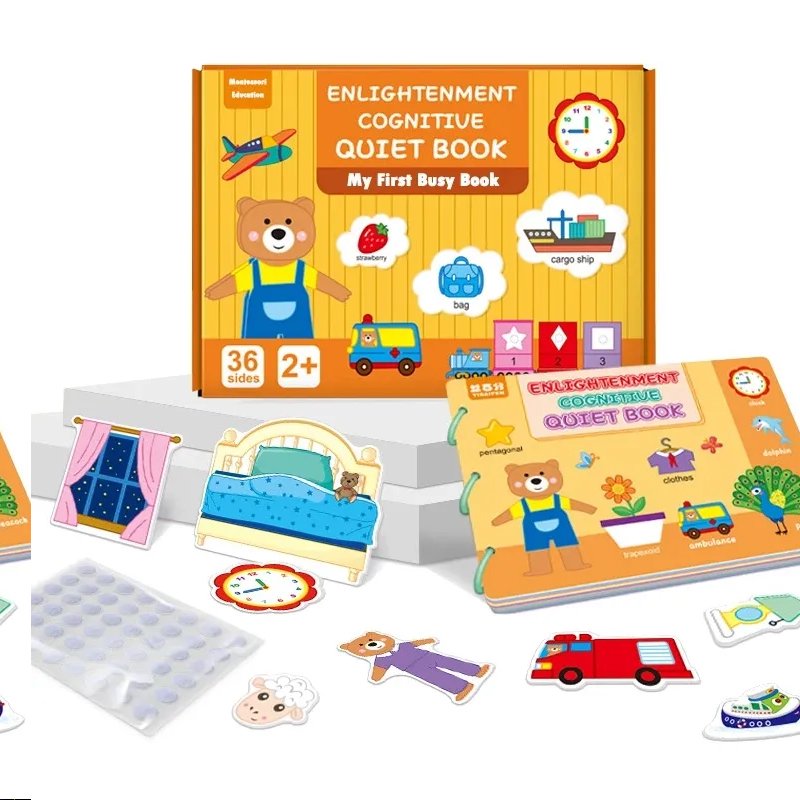 Mathematics Quiet Book for Early Learning Cognitive Quiet Book for Early Learning - Image 1