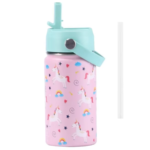 355 ML Stainless Steel Tumbler with Handle and Straw - Image 3