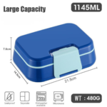 Bento Lunch Box with Spoon and Fork - Image 4