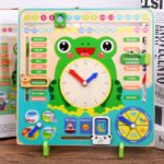 Wooden Time and Daily Routine Learning Board