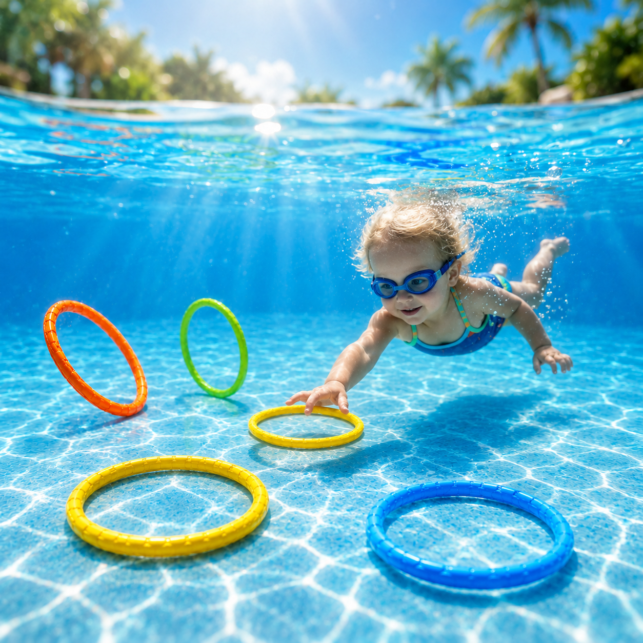 Diving Ring Colorful Diving Rings for Kids and Pool Games - Image 1