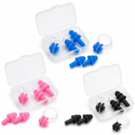 Silicone Swimming Earplugs and Nose Clip Set - Image 2