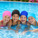 Waterproof Silicone Swimming Cap for Kids and Adults