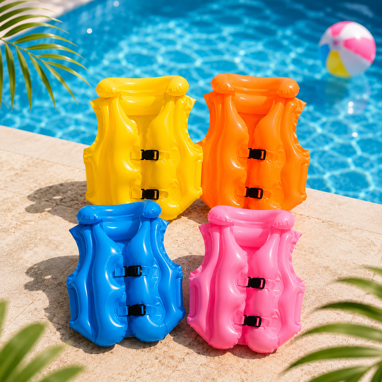 life Jacket Inflatable Life Jacket Kids swim vest Pool & Beach - Image 1