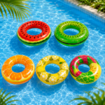 Inflatable Swim Ring 80 cm - Fruits