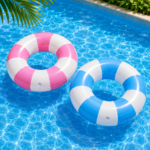 Inflatable Swim Ring 80 cm - Stripes