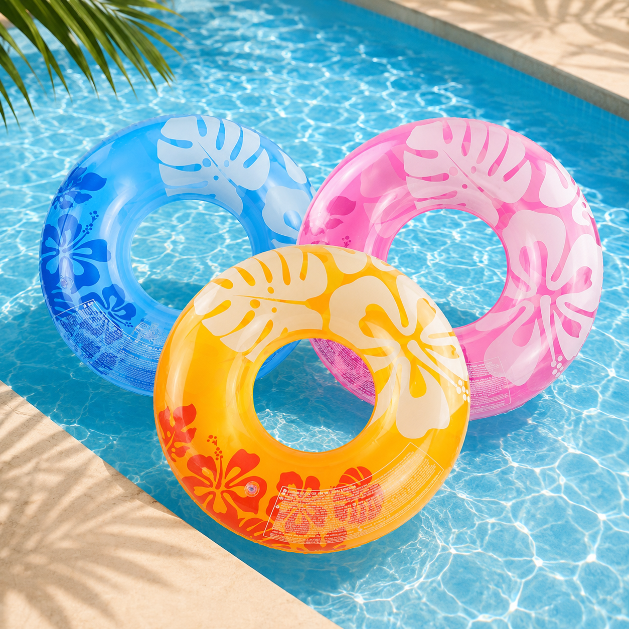 Swim Rings 91cm Tropical Print Swim Ring - 91 cm - Image 1