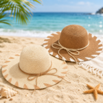Floppy Wide-Brim Straw Sun Hat