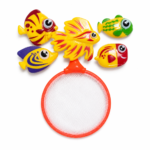 Colorful Diving Fish and Net Pool Toy Set - Image 2