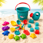 Kids Beach Sand Toy Set with Bucket - 18 pcs