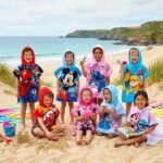 Hooded Beach Towel with Character Design - Ponchos