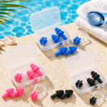 Silicone Swimming Earplugs and Nose Clip Set