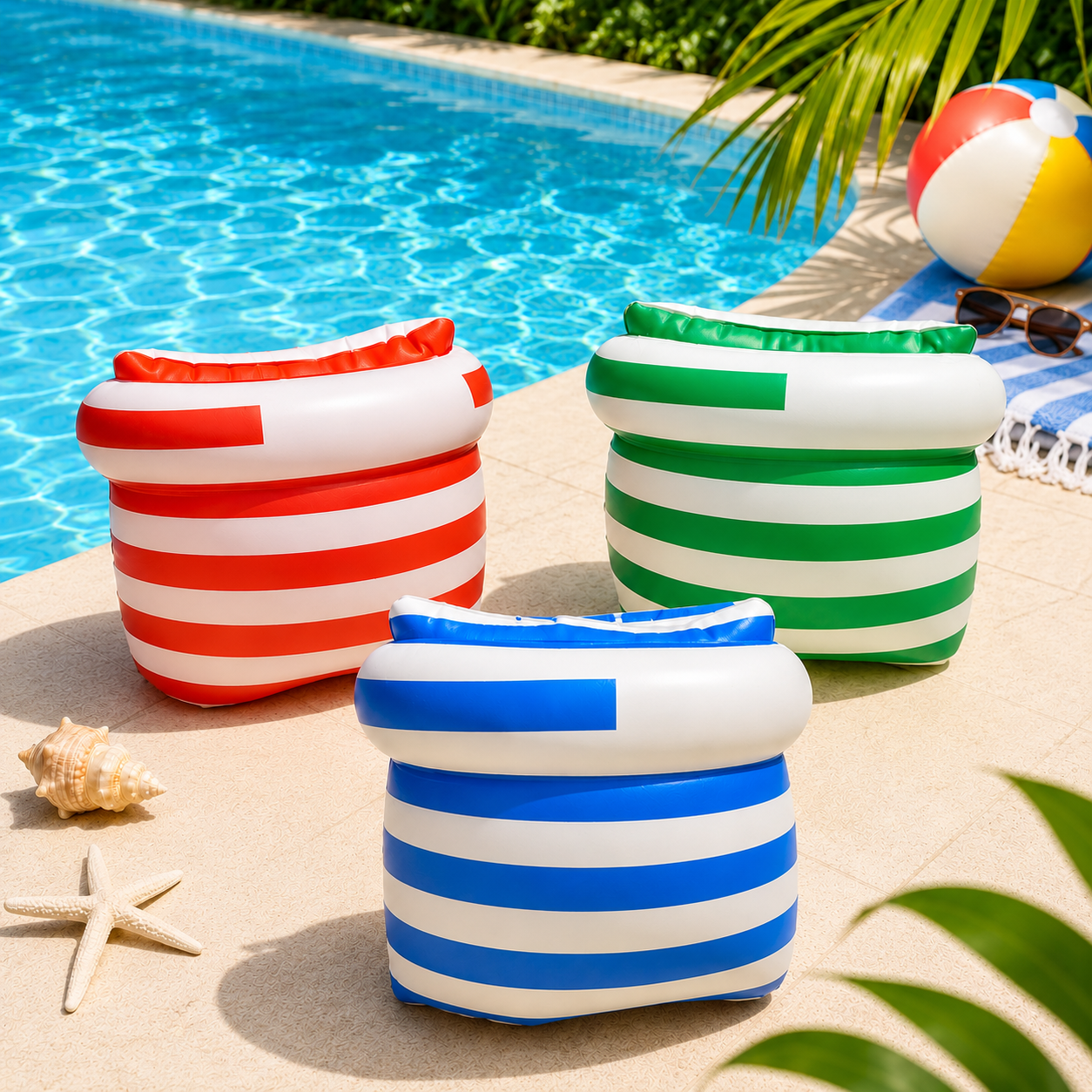 striped Striped Floaters - Arm Bands - Image 1