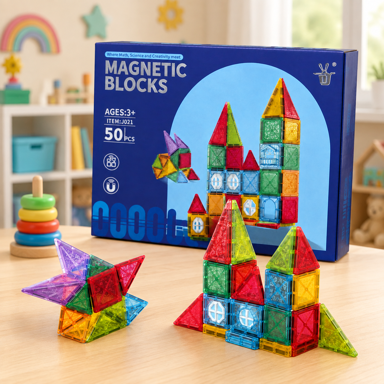 872daebd-5b69-4645-9667-84ede8b02b4d Magnetic Building Blocks - Image 1