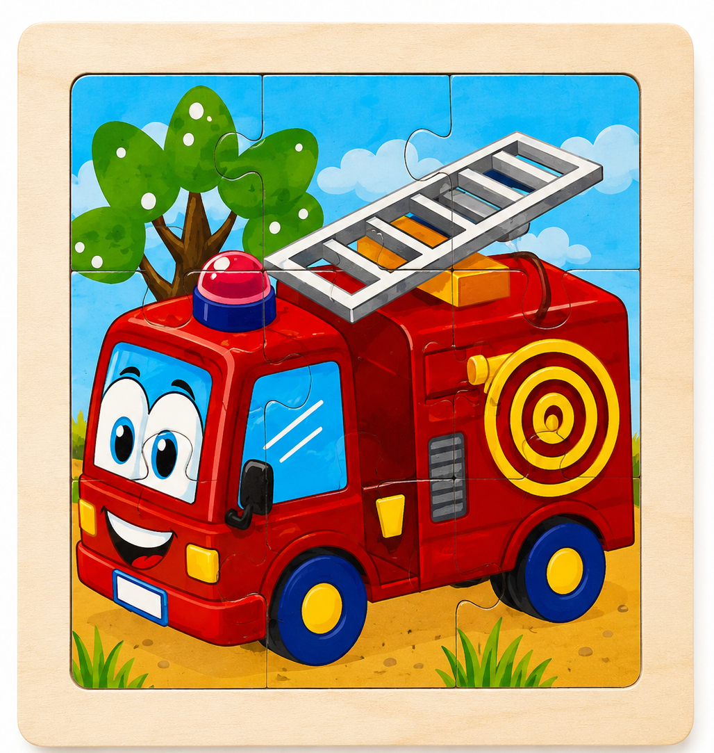 ChatGPT Image Aug 1, 2026, 01_07_29 PM Themed Mini Puzzle - Fire Truck - Image 1