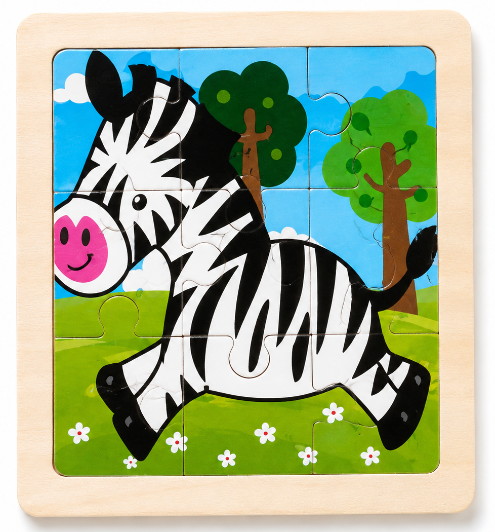 ChatGPT Image Aug 1, 2026, 12_49_38 PM Themed Mini Puzzle - Zebra - Image 1