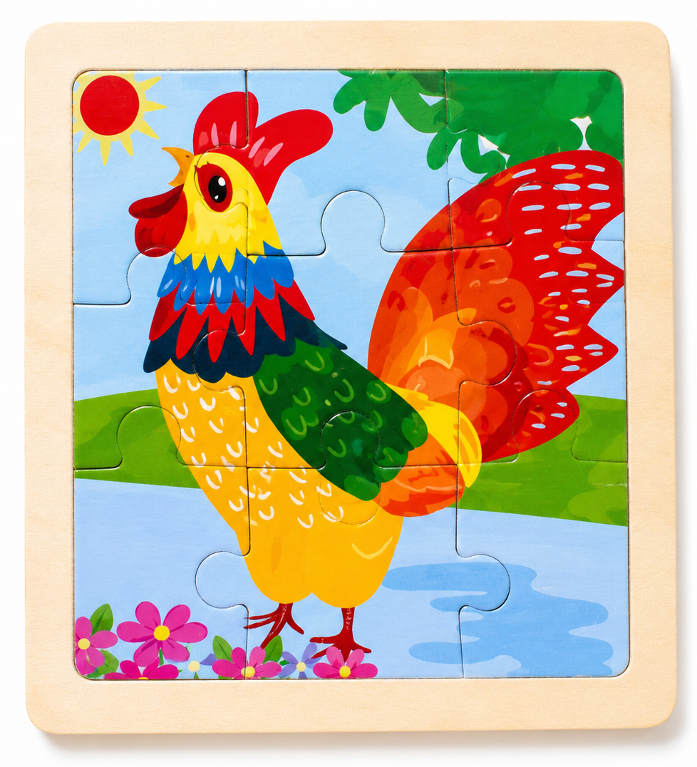 ChatGPT Image Aug 1, 2026, 12_59_06 PM Themed Mini Puzzle - Rooster - Image 1