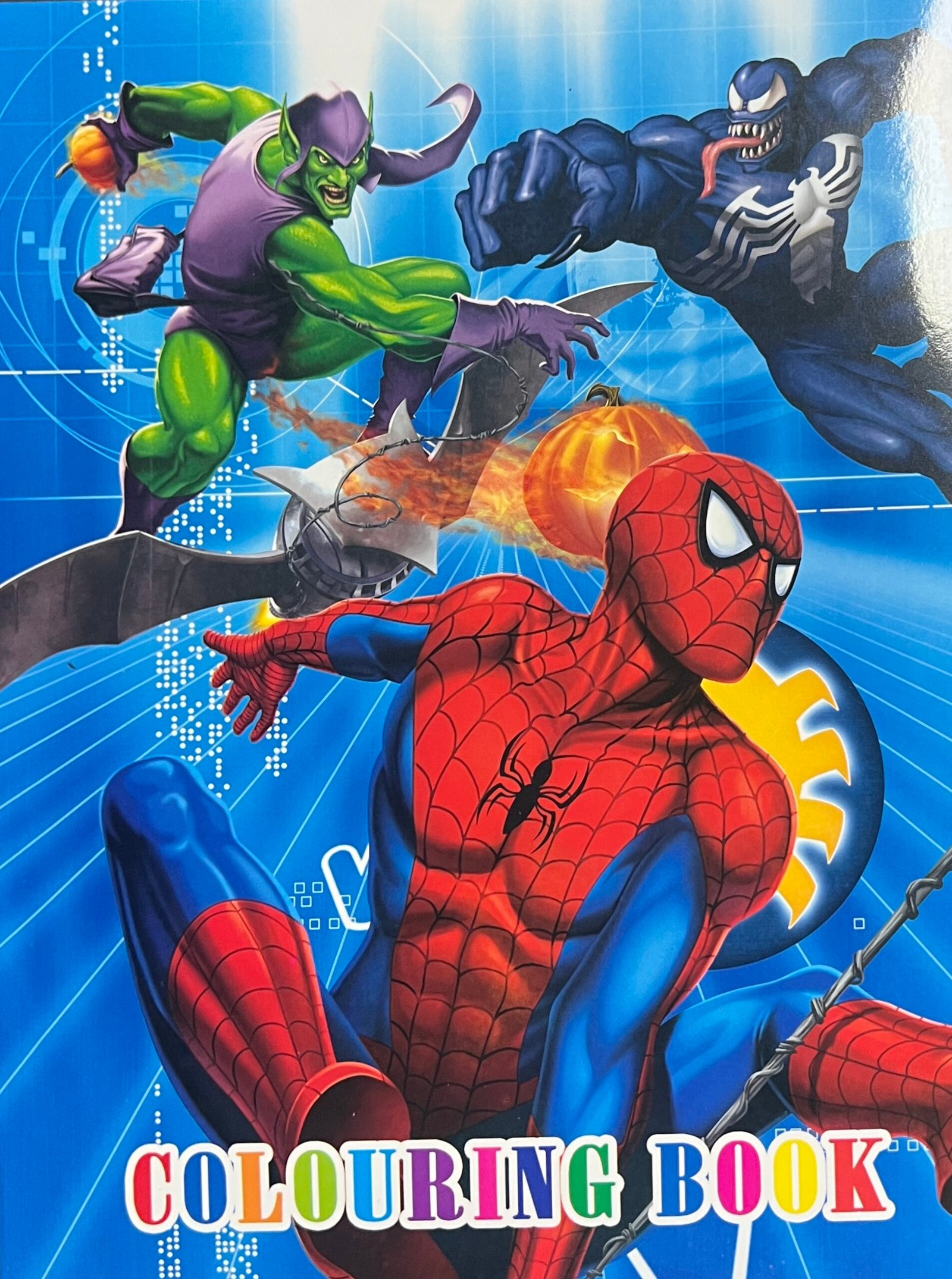 IMG_7674 Spider Hero Coloring Book with Stickers - Image 1