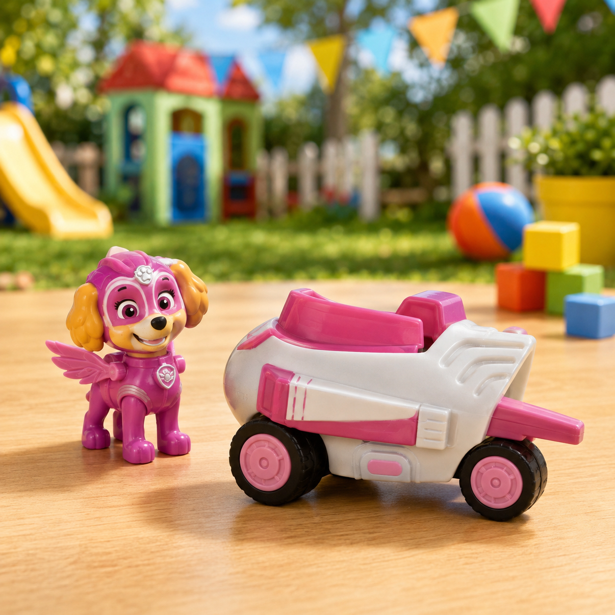 dc0e9427-4219-4de2-bcd8-2d0ef16f1839 PAW Patrol Mighty Pups Rescue Vehicle Toy Set - Skye - Image 1
