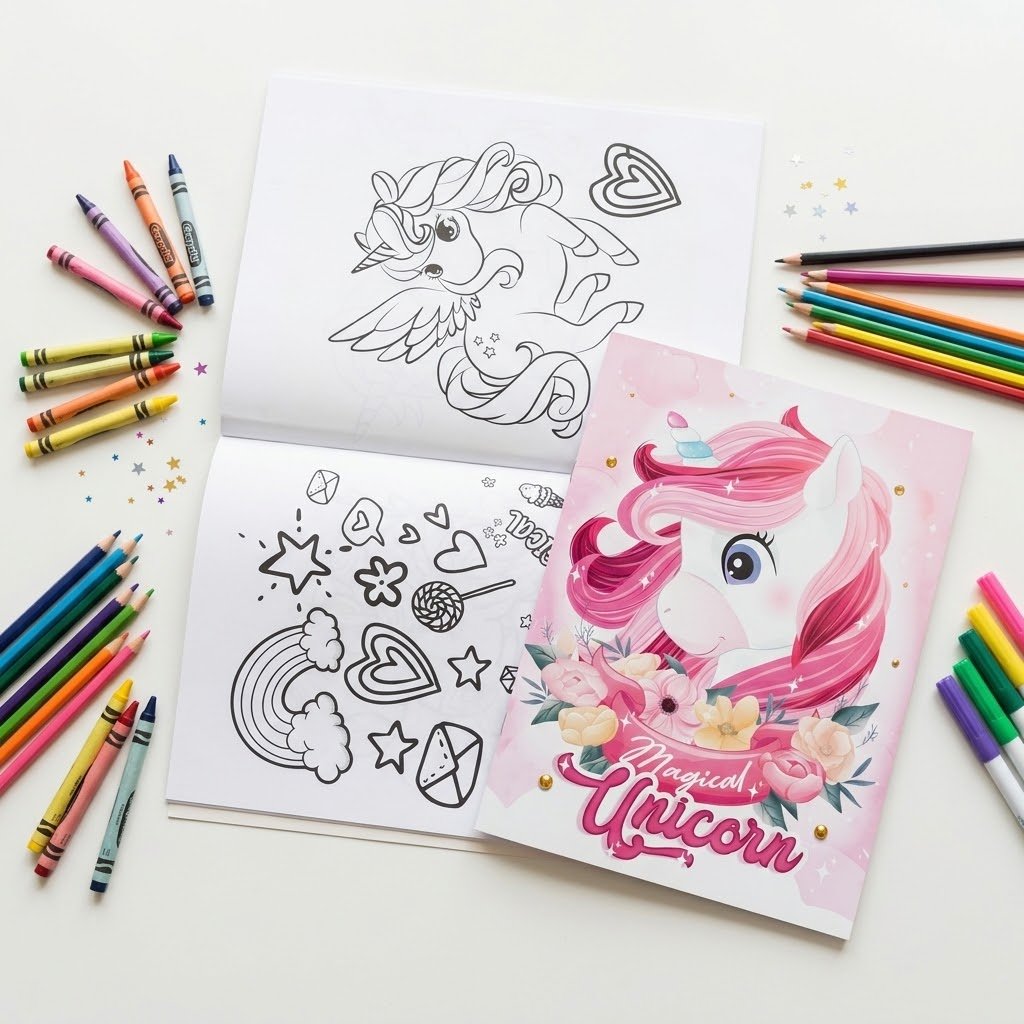 0e8754e1-ade6-4a1c-8486-68ba9cb10934 Magical Unicorn Coloring Book for Kids