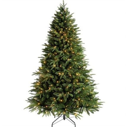 120cm Pre-Lit Artificial Christmas Tree Green with Warm LED Lights