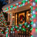 Christmas 500 LED String Lights 50m IP65 Waterproof Clear Wire with Timer