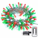 Christmas 500 LED String Lights 50m IP65 Waterproof Clear Wire with Timer