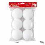 8cm Foam Christmas Ball Ornament Round Christmas Tree Decoration