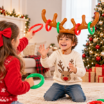 Inflatable Toys Festival Rings PVC Antlers Props for Christmas Party Games