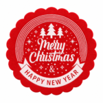 Christmas Felt Cup Holder Round 14cm Festive Table Coaster