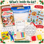 24-Day Christmas Activity and Craft Kit for Kids Ages 3 to 5