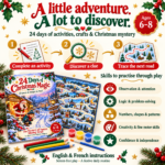 24-Day Christmas Activity and Mystery Kit for Kids Ages 6 to 8