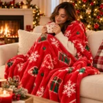 Christmas Bed Blanket – Festive Holiday Bedroom Decor - Image 2