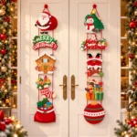 Christmas Santa Claus Paper Hanging Decoration – Festive Door & Party Ornament - Image 2