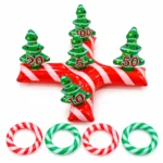Christmas Inflatable Ring Toss Game – Festive Tree Party Game 58 × 58cm