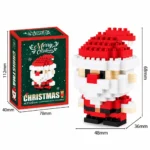santa claus Building Blocks Set DIY ABS Plastic Christmas Construction Toy